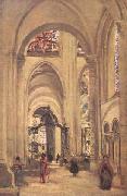 Jean Baptiste Camille  Corot La cathedrale de Sens (mk11) oil painting picture wholesale